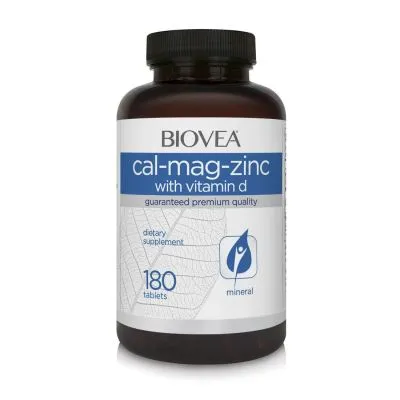  Калций + Магнезий + Цинк + Витамин Д3 х 90 таблетки Biovea | Cal-Mag-Zinc + Vitamin D