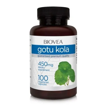 Готу кола ( Азиатска центела ) екстракт 450 мг х 100 капсули Biovea | Gotu Kola