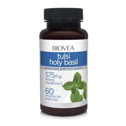 Свешен босилек ( Тулси ) 575 мг х 60 капсули Biovea | Holy Basil