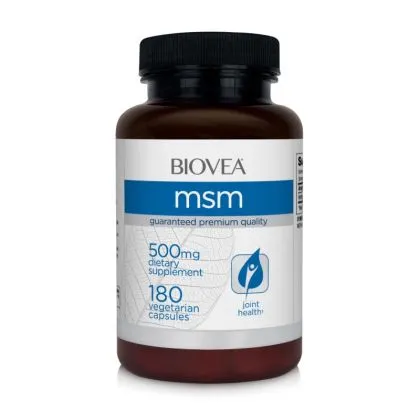 МСМ ( Метилсулфонилметан, органична сяра ) 500 мг х 180 капсули Biovea | MSM