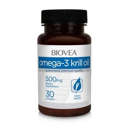 Крил масло - Омега 3 х 30 капсули Biovea | Omega-3 Krill Oil