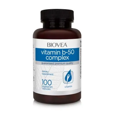 Витамин Б 50 Комплекс х 100 капсули Biovea | Vitamin B-50