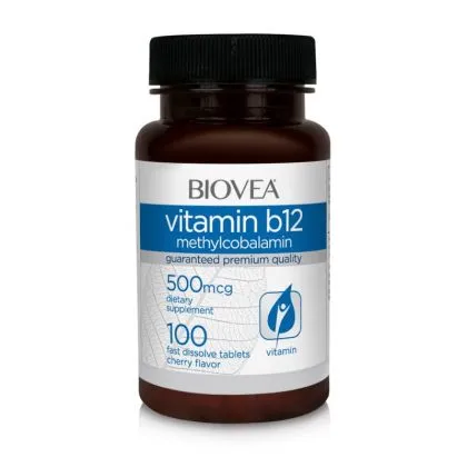 Витамин Б12 Метилкобаламин 500 мкг х 100 таблетки Biovea | Vitamin B12