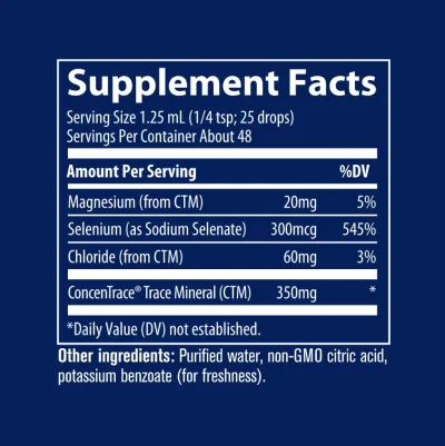 Йонен Селен 300 мкг течна формула х 59 мл Trace Minerals | Ionic Selenium