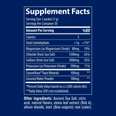 Електролити на прах без захар х 30 пакета Trace Minerals | ZEROLyte-Electrolyte Drink Mix ( портокал )