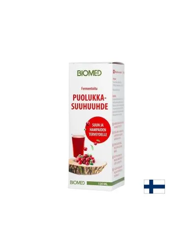Вода за уста с финландски червени боровинки х 120 мл BIOMED | Cranberry Mouthwash