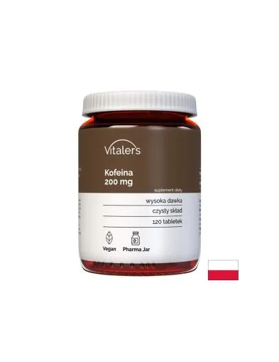 Кофеин 200 мг x 120 таблетки Vitaler's | Caffeine