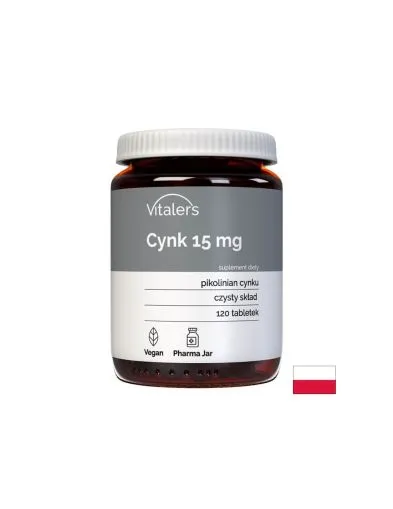 Цинк пиколинат 15 мг x 120 таблетки Vitaler's | Zinc Picolinate