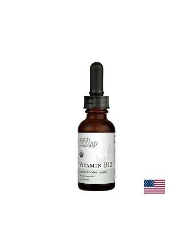Витамин Б12 Метилкобаламин 2000 мкг на капки х 29.6 мл EARTH HARMONY NATURALS | Vitamin B12