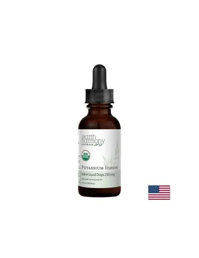 Йод ( калиев йодид ) 125 мкг на капки х 29.6 мл EARTH HARMONY NATURALS | Iodine