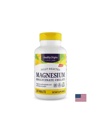 Магнезий бисглицинат хелат 100 мг х 120 таблетки Healthy Origins | TRAACS™ Magnesium bisglicynate
