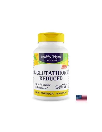 Глутатион редуциран 250 мг х 60 капсули Healthy Origins | L-Glutathione Setria®