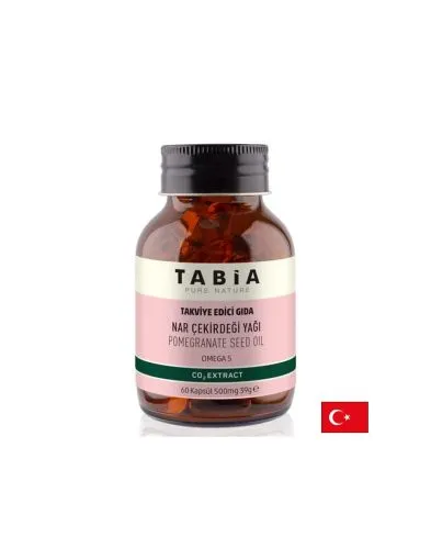 Масло от семена на нар ( Омега-5 ) 500 мг х 60 капсули TABIA | Pomegranate Seed Extract