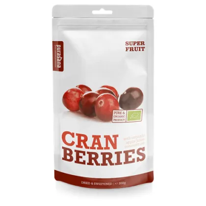 Червена боровинка БИО х 200 гр PURASANA | Cranberry Fruit Organic