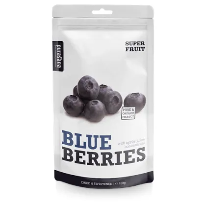 Синя боровинка сушена БИО х 150 гр PURASANA | Blueberries Dried Organic
