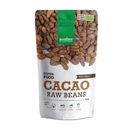 Какаови зърна ( цели ) БИО х 200 гр PURASANA | Cacao Nibs Organic