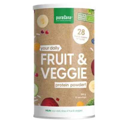 Веган протеин + Микс плодове и зеленчуци х 360 гр PURASANA | Vegan Protein Mix