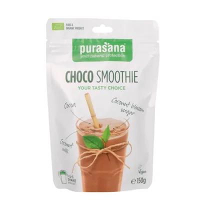 БИО Микс за смути с вкус на шоколад х 150 гр PURASANA | Smoothie Mix Organic