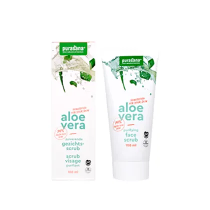 Био ексфолиант за лице с АЛОЕ ВЕРА х 100 мл PURASANA | Organic Aloe Vera Exfoliant