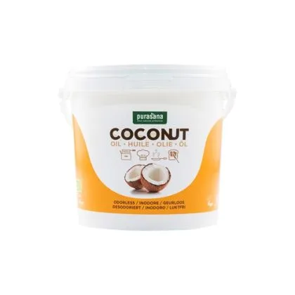 Кокосово масло БИО без аромат х 2 кг PURASANA | Organic Coconut Oil