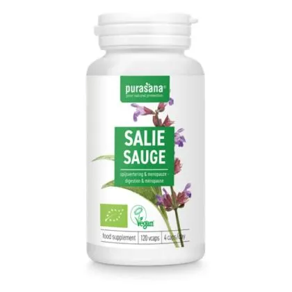 САЛВИЯ ( Градински чай ) био екстракт 250 мг х 120 капсули PURASANA | Salvia Organic