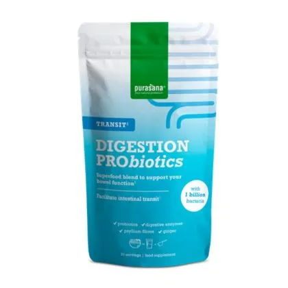 Микс от пробиотици DIGESTION PRO TRANSIT на прах 140 гр PURASANA | Probiotic Mix