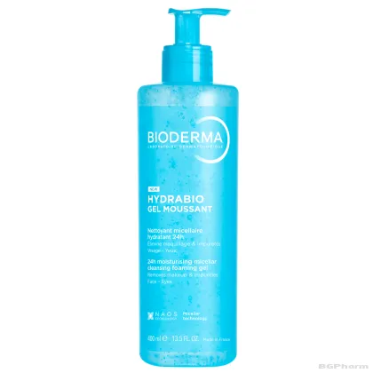 Биодерма ХИДРАБИО Измивен гел за лице 400 мл | Bioderma Hydrabio