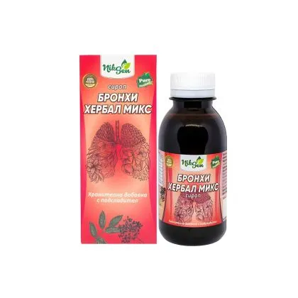 БРОНХИ ХЕРБАЛ МИКС сироп против кашлица х 150 мл НИКСЕН | Bronchi Herbal Mix