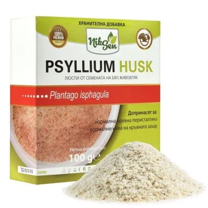 ПСИЛИУМ ХУСК на прах 100 гр НИКСЕН | Psyllium Husk