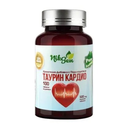 ТАУРИН КАРДИО 500 мг х 100 таблетки за смучене НИКСЕН | Taurin Cardio