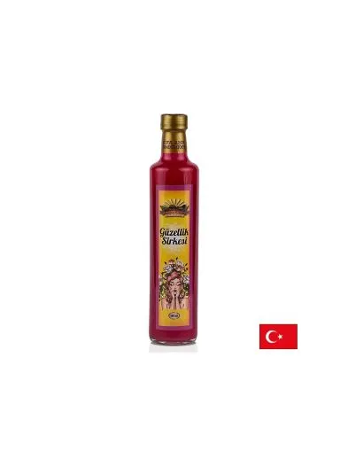 Натурален оцет КРАСОТА с дива роза, хибискус, лавандула, планинска ябълка, канела х 500 мл SIFA ANA