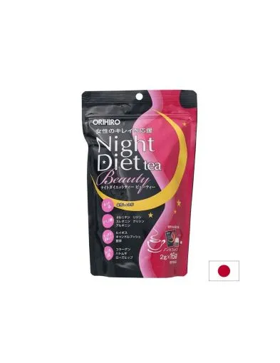 Японски вечерен чай с колаген за отслабване и красотата х 16 пакетчета Orihiro | Night diet Tea & Collagen
