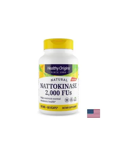 Натокиназа 100 мг / 2000 FU х 60 капсули Healthy Origins | Nattokinase