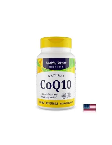 Коензим Q10 Убиквинон 100 мг х 30 капсули Healthy Origins | Coenzyme Q10