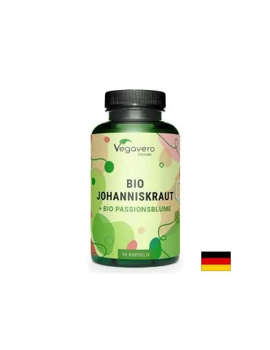 Жълт кантарион 500 мг + Пасифлора 200 мг екстракт х 90 капсули Vegavero | St. John's Wart & Passiflora