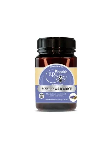 Пчелен мед Манука с женско биле Licorice MGO 100+ х 500 гр APIHEALTH