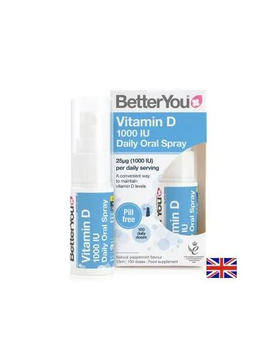 Витамин Д3 спрей 1000 IU х 100 впръсквания 15 мл BETTERYOU