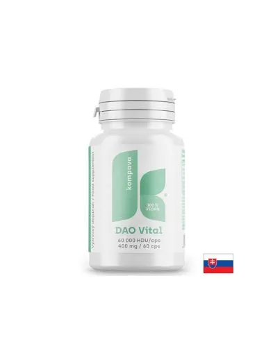 ДАО 180000 HDU + Витамин Ц и Б6 х 60 капсули KOMPAVA | DAO + Vitamin C & B6