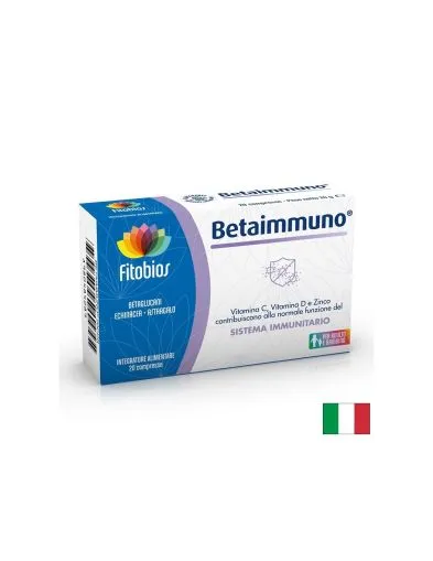 БЕТАИМУНО Ехинацея 200 мг + Витамин Ц 100 мг х 20 таблетки FITOBIOS | Betaimmuno
