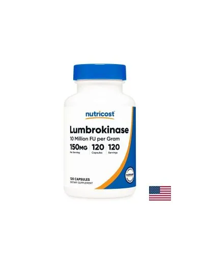 Лумброкиназа 150 мг х 120 капсули Nutricost | Lumbrokinase
