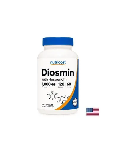 Диосмин 500 мг + хесперидин 500 мг х 120 капсули Nutricost | Diosmin & Herperidin