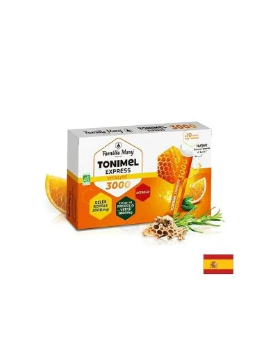 Флакони за тонус и енергия с пчелно млечице, зелен прополис, ацерола и пчелен мед х 10 Famille Mary