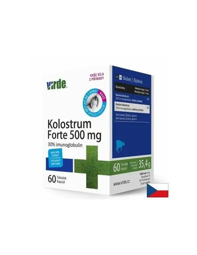 Говежда коластра 500 мг х 60 капсули VIRDE | Kolostrum Forte