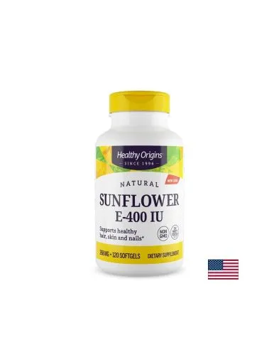 Витамин E от слънчоглед 400 IU 268 мг х 120 капсули Healthy Origins | Vitamin E