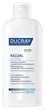 DUCRAY Kelual Squanorm шампоан против мазен пърхот с охлаждащ ефект 200 мл