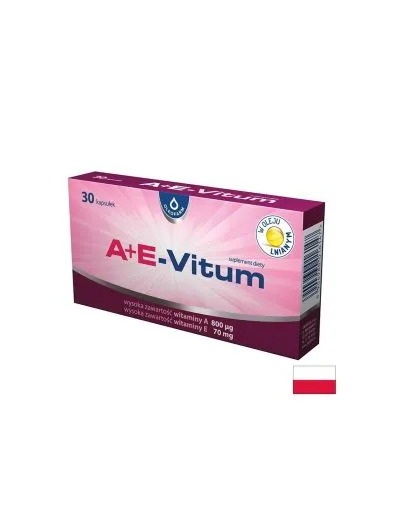Витамин А 800 мкг + Витамин Е 70 мг х 30 капсули Oleofarm | Vitamin A + E