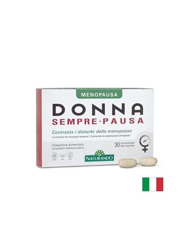 Формула при менопауза със соя и див ям х 30 таблетки Naturando | Donna Sempre Pausa