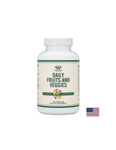 Екстракти от плодове и зеленчуци - бустер за имунитета х 180 капсули Double Wood | Daily Fruits & Veggies