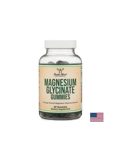 Магнезий бисглицинат х 60 желирани таблетки Double Wood | Magnesium bisglycinate