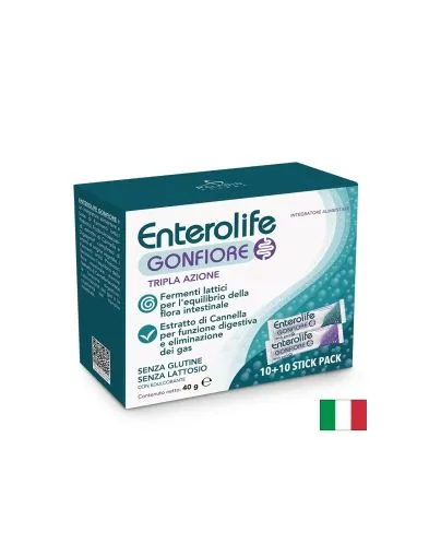 Пробиотици 3 млрд CFU + Храносмилателни ензими + Канела 100 10 + 10 сашета Paladin Pharma | Enterolife DUO